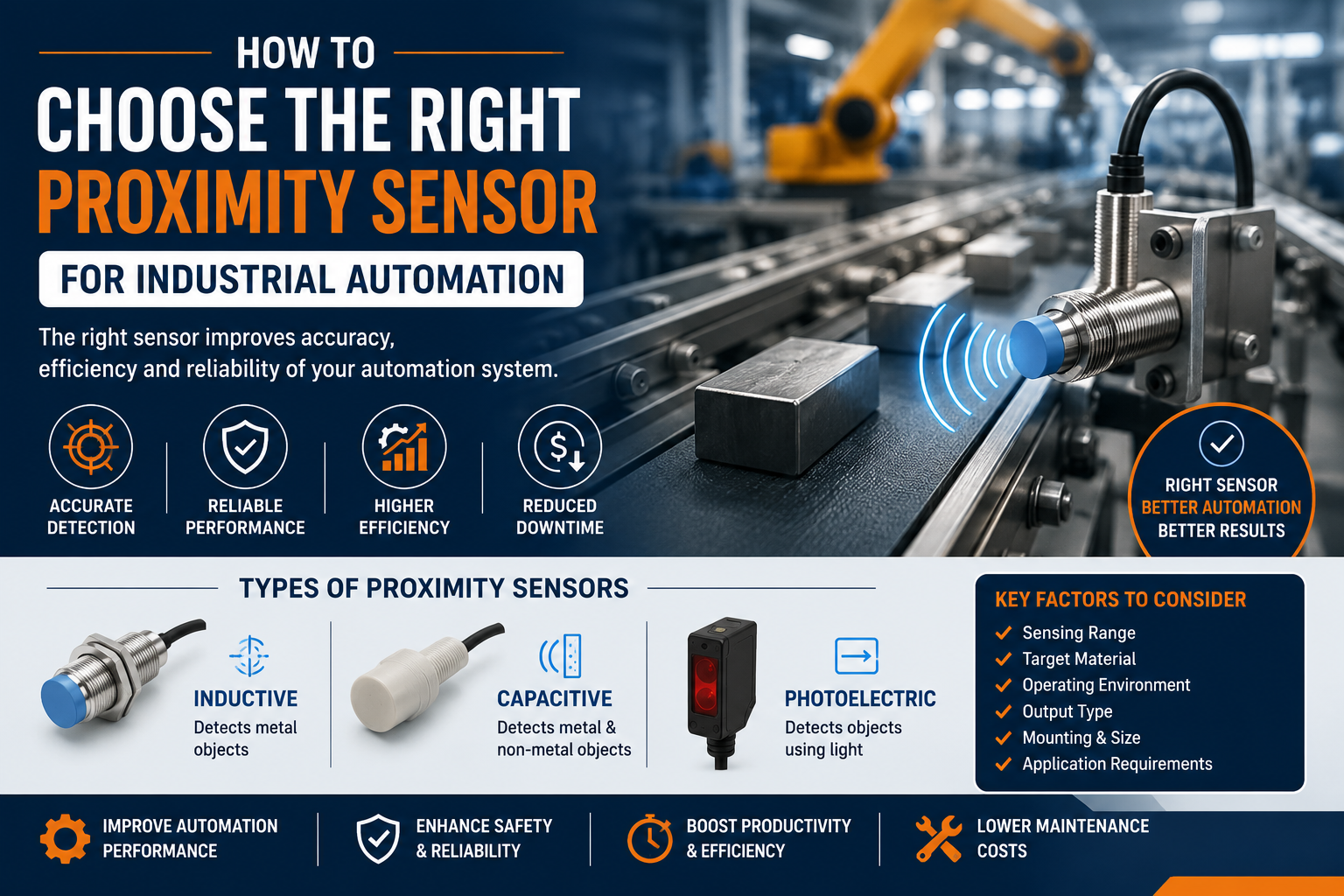 How to Choose the Right Proximity Sensor for Industrial Automation