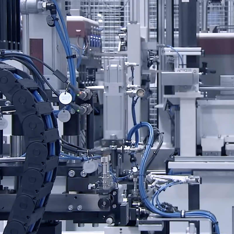 Industrial conveyor with object detection sensors
